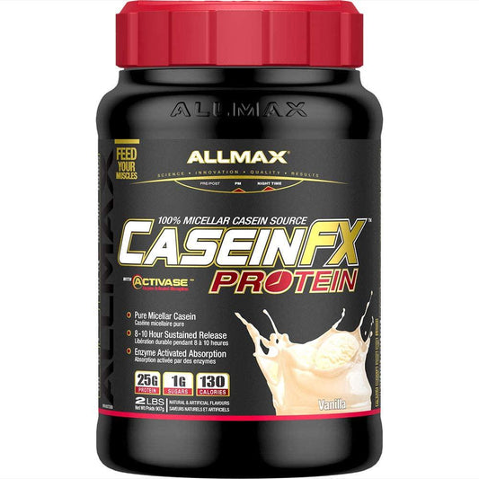 AllMax Nutrition - CaseinFX Ultra-Slow Release Protein Vanilla - 2 lbs.