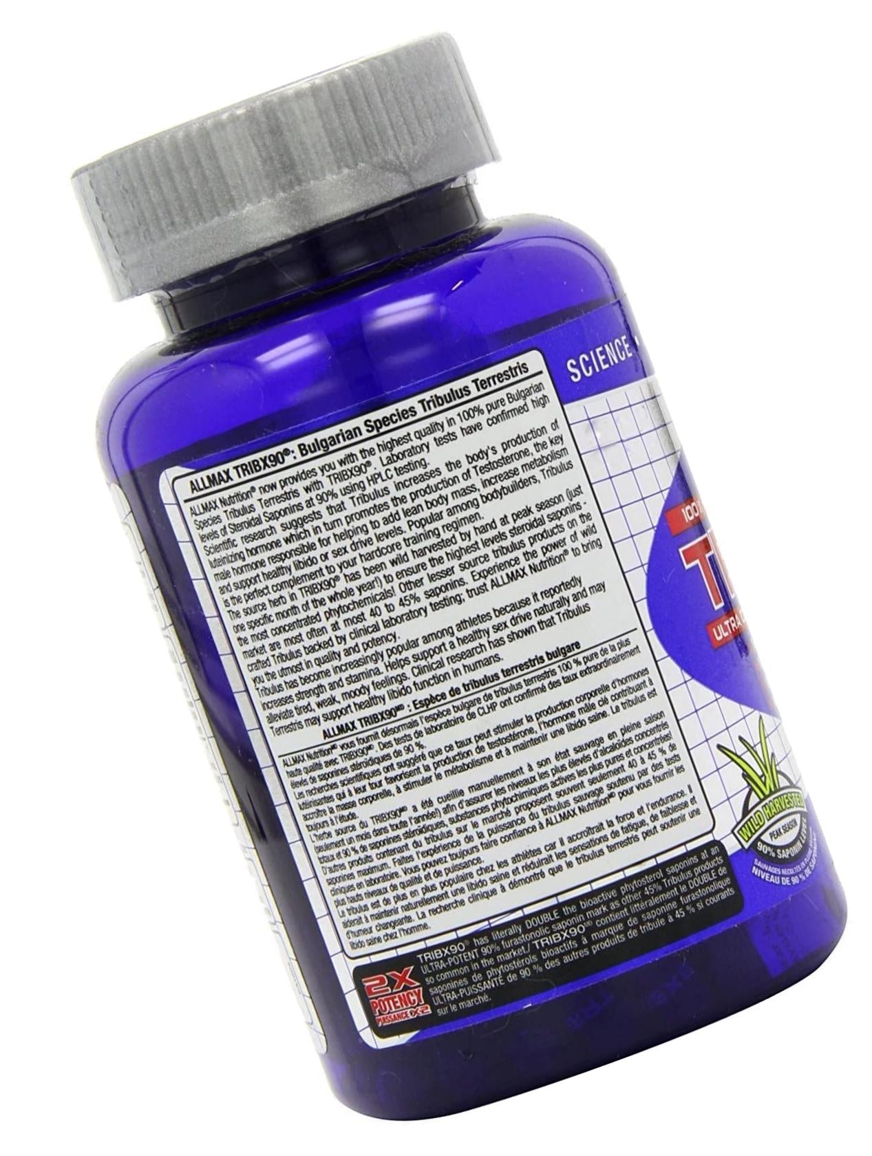 AllMax TribX90 Tribulus Terrstris Bulgarian Species, 90c