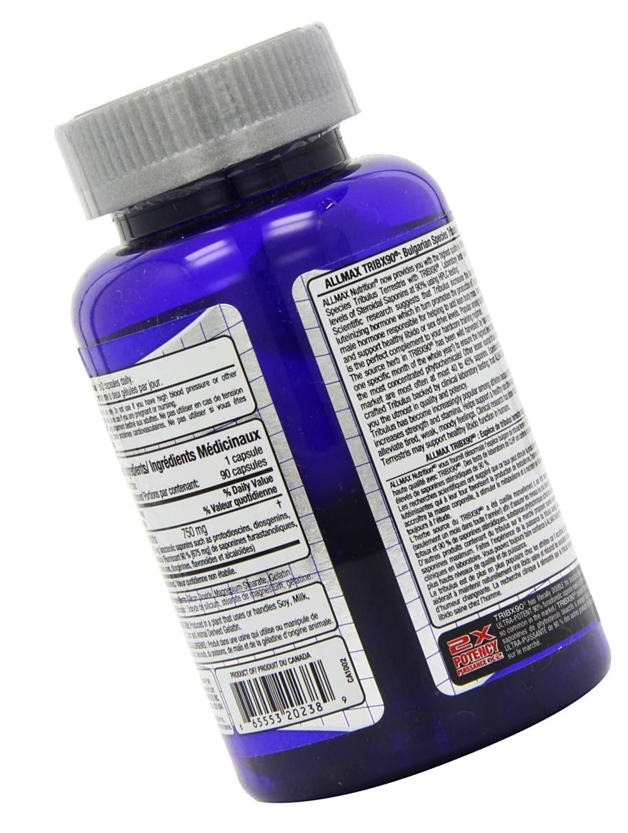 AllMax TribX90 Tribulus Terrstris Bulgarian Species, 90c