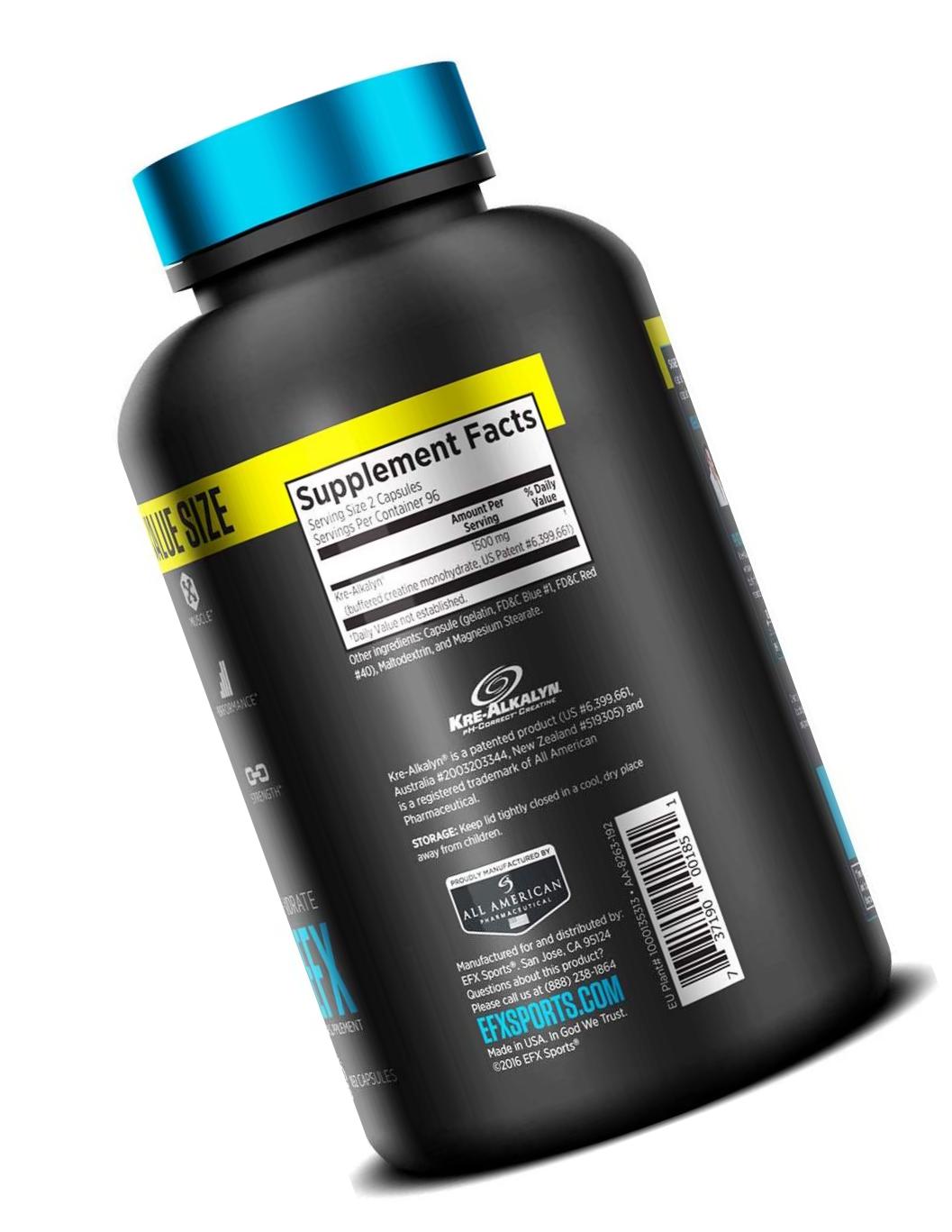 All American EFX Kre-Alkalyn for Muscle Growth and Performance - 20 More Free, 192 Total