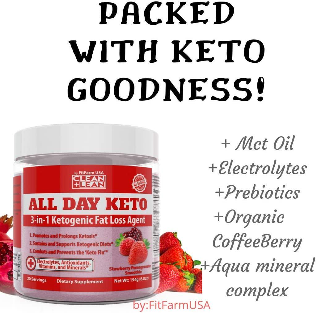 All Day Keto 3-in-1 Ketogenic Fat Loss Agent-Ignite Ketosis, Propel Your Keto Diet