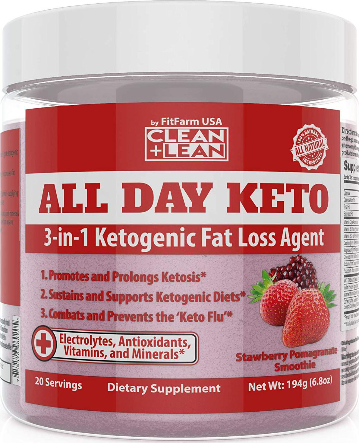 All Day Keto 3-in-1 Ketogenic Fat Loss Agent-Ignite Ketosis, Propel Your Keto Diet