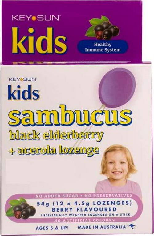 All Natural Kids Sambucus Black Elderberry + Vit C, 0.075 grams