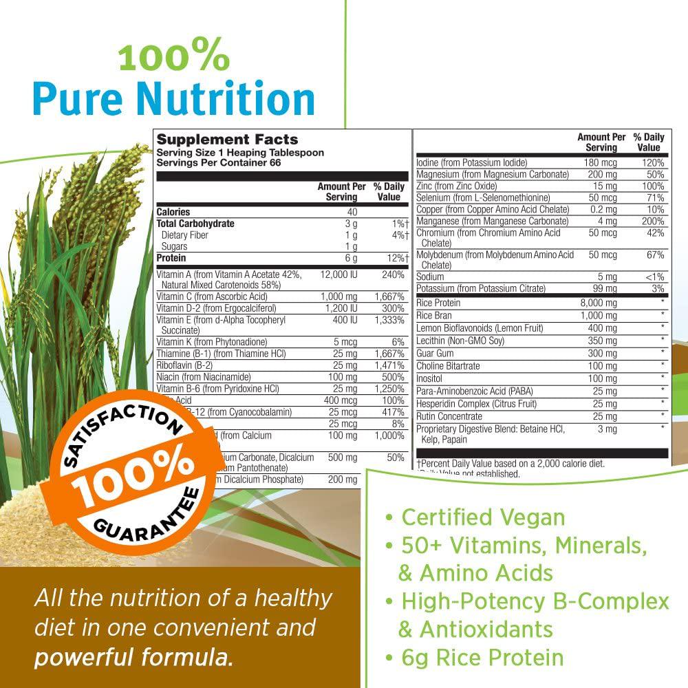 All One Nutrient Powder Rice Base All One 2.2 lbs Powder