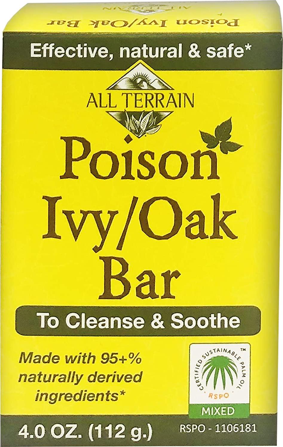 All Terrain Natural Poison Ivy Oak Relief, To Cleanse and Soothe Itchy and Irritated Skin