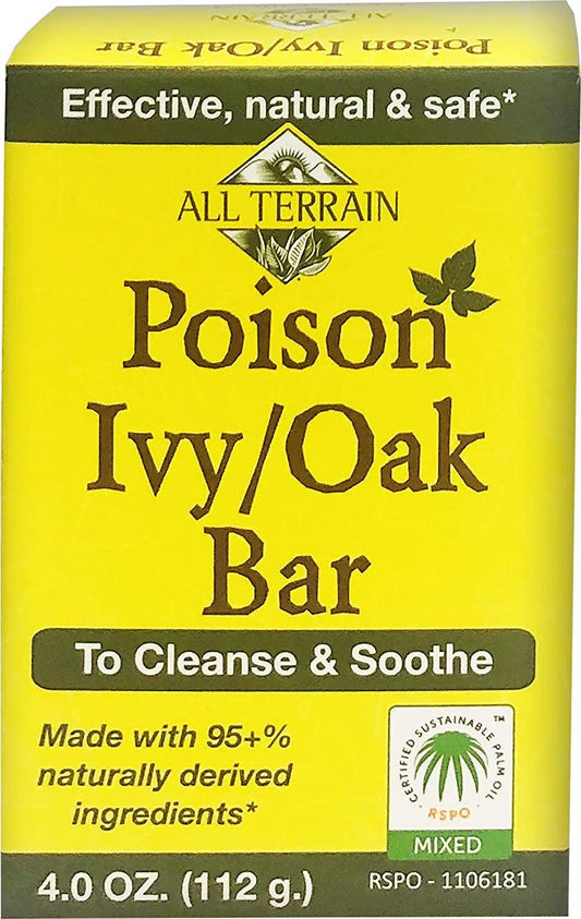 All Terrain Natural Poison Ivy Oak Relief, To Cleanse and Soothe Itchy and Irritated Skin