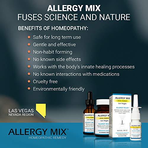 Allergy Mix Las Vegas Liquid - Natural Homeopathic Multi-Symptom Allergy Medicine (1 Ounce)
