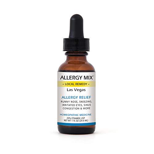 Allergy Mix Las Vegas Liquid - Natural Homeopathic Multi-Symptom Allergy Medicine (1 Ounce)