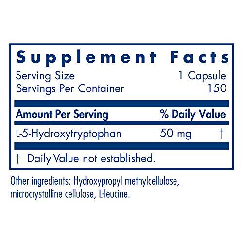 Allergy Research Group - 5-HTP 50mg - L-5-Hydroxytryptophan - 150 Vegetarian Capsules