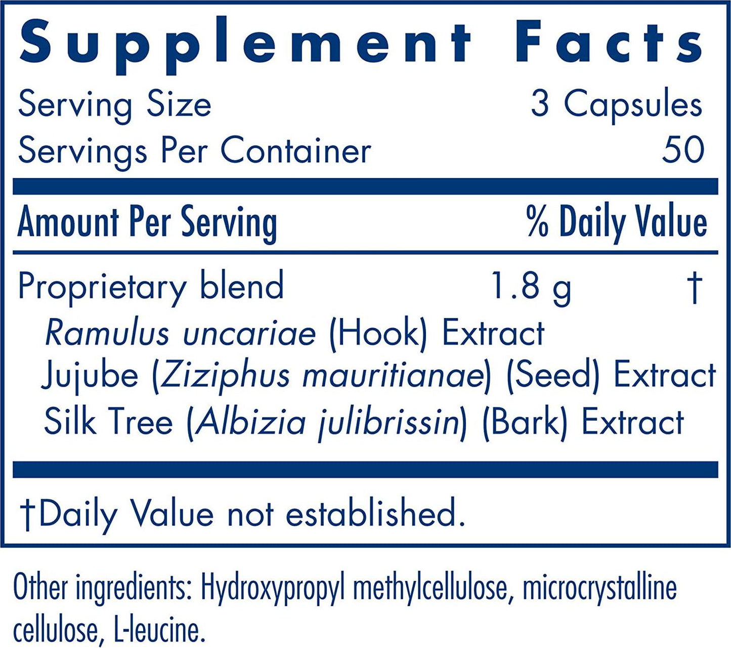 Allergy Research Group - CalmEZ Brain Tonic - Stress and Sleep Support - 150 Vegetarian Capsules