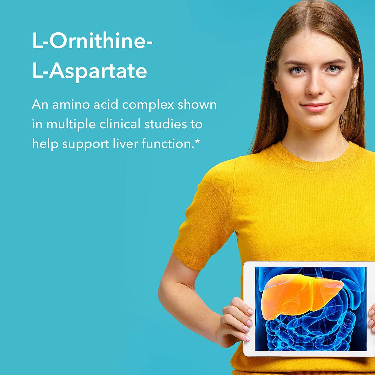 Allergy Research Group - L-Ornithine-L-Aspartate - Liver Support Amino Acid - 100 Grams (3.5 oz)