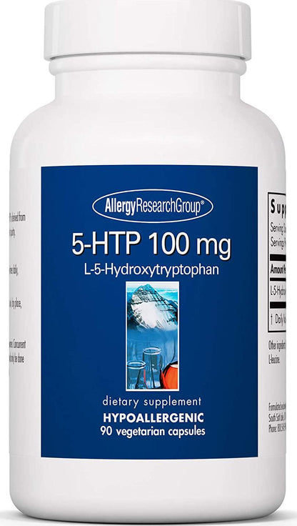 Allergy Research Group - 5-HTP 100mg - L-5-Hydroxytryptophan - 90 Vegetarian Capsules