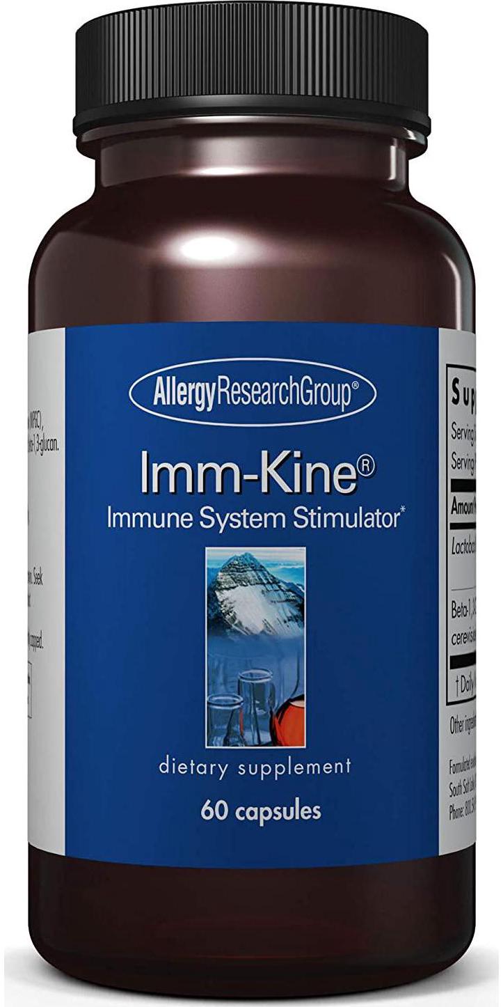 Allergy Research Group - Imm-Kine - Immune Support, Lactobacillus, Beta-1,3-Glucan - 60 Capsules