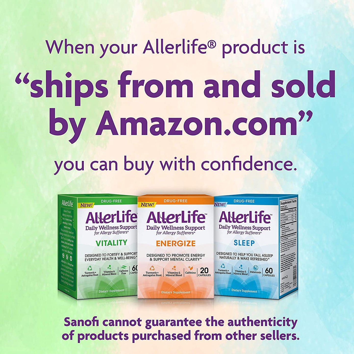 Allerlife Energize Tablets, Allergy Supplement and Energy Support, 20Count