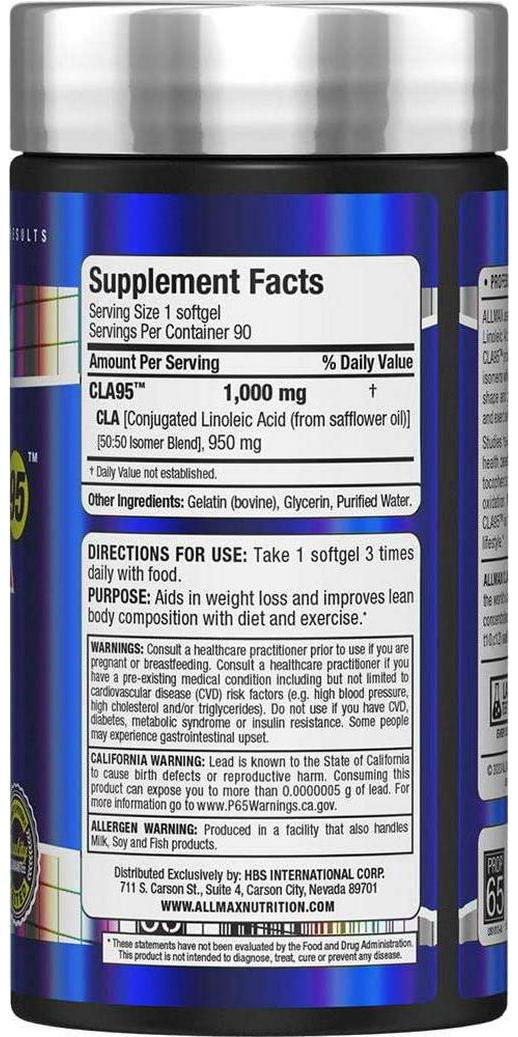 Allmax Nutrition CLA 90 sgels