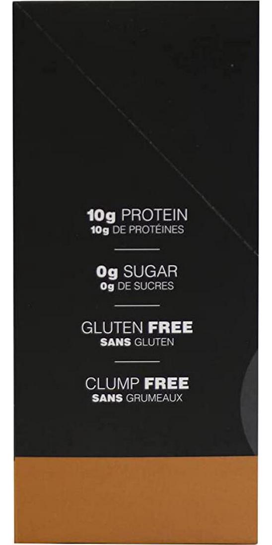 Allo Caramel Protein Powder Coffee Creamer | Gluten-Free, Clump-Free, Sugar-Free | 10 Grams of Hydrolyzed Whey Protein Powder | Dissolves in Hot Lattes, Matcha, Tea, Hot Chocolate | 10 Per Box