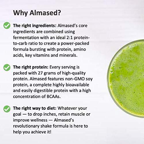 Almased Low-Glycemic High Protein Powder Shake Meal Replacement for Weight Management Non-GMO Plant-Based Protein, Gluten Free 17 oz 1PK