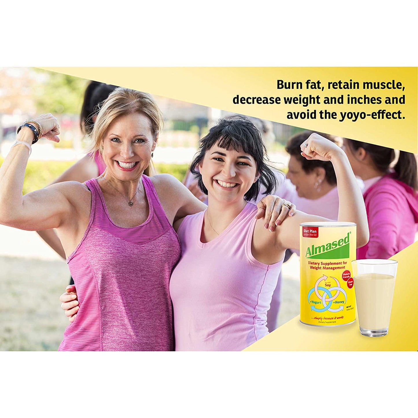 Almased Meal Replacement Shake and Wellness Tea - Plant Based Protein Powder for Weight Management -Tea for Calm Your Body - Gluten Free, No Sugar Added (Protein + Tea)