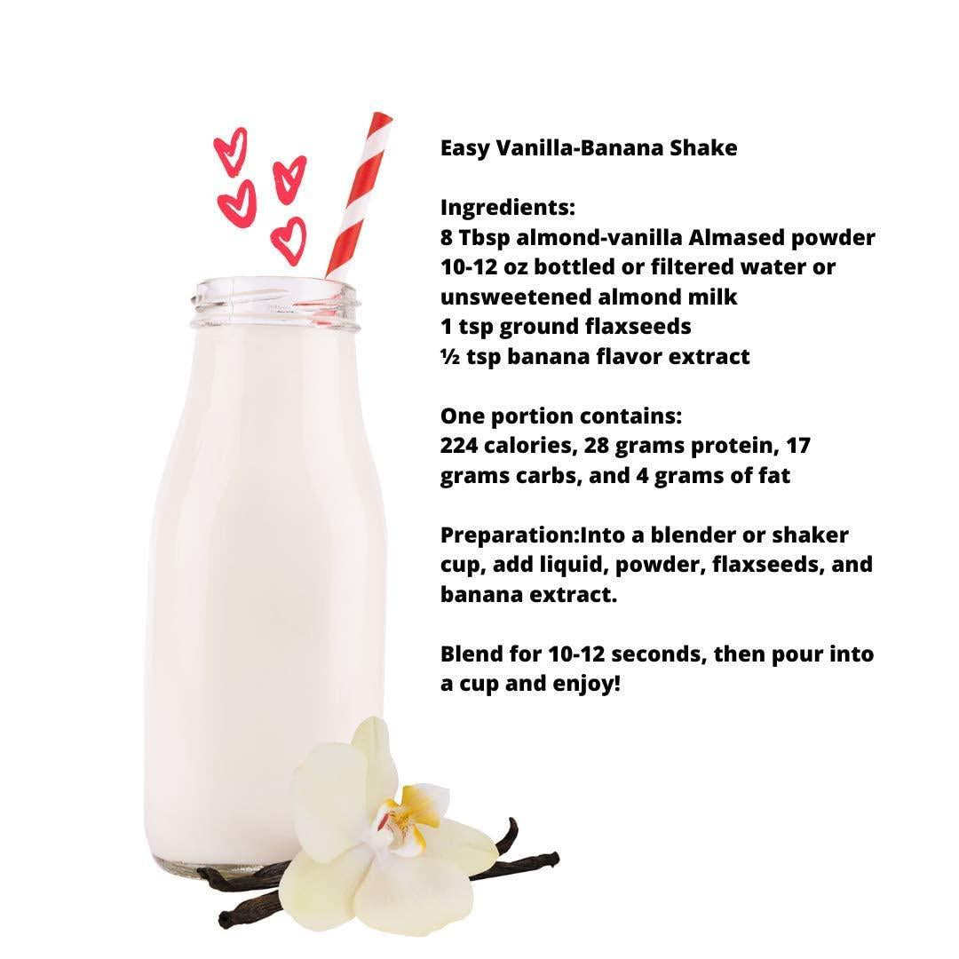 Almased Vanilla shakes Gluten-Free, non-GMO Powder Boost High Protein, Vanilla Flavor, 17.6 oz (2 Pack)