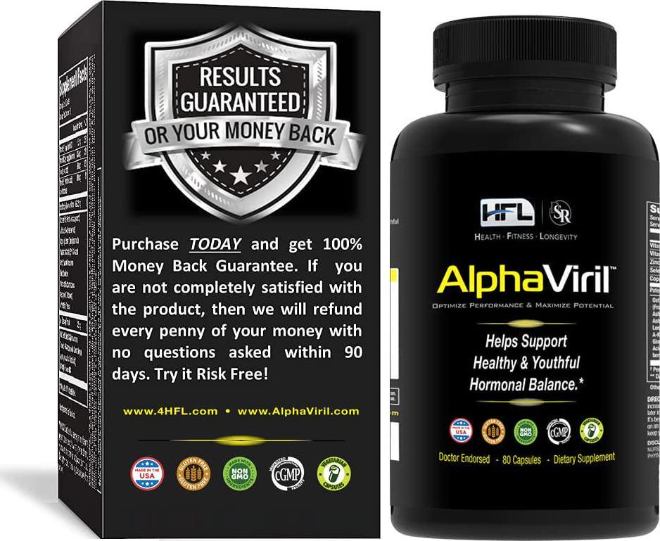 AlphaViril by Dr Sam Robbins | 22+ Year Proven Formula | Testosterone Booster + Hormone Balancer | Healthy Libido - Bigger Muscles - Less Belly Fat - Look and Feel Better