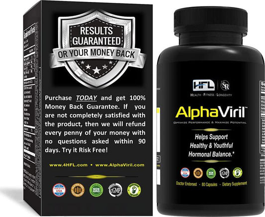 AlphaViril by Dr Sam Robbins | 22+ Year Proven Formula | Testosterone Booster + Hormone Balancer | Healthy Libido - Bigger Muscles - Less Belly Fat - Look and Feel Better