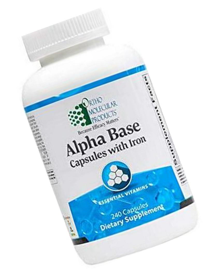 Alpha Base Capsules with Iron 240ct