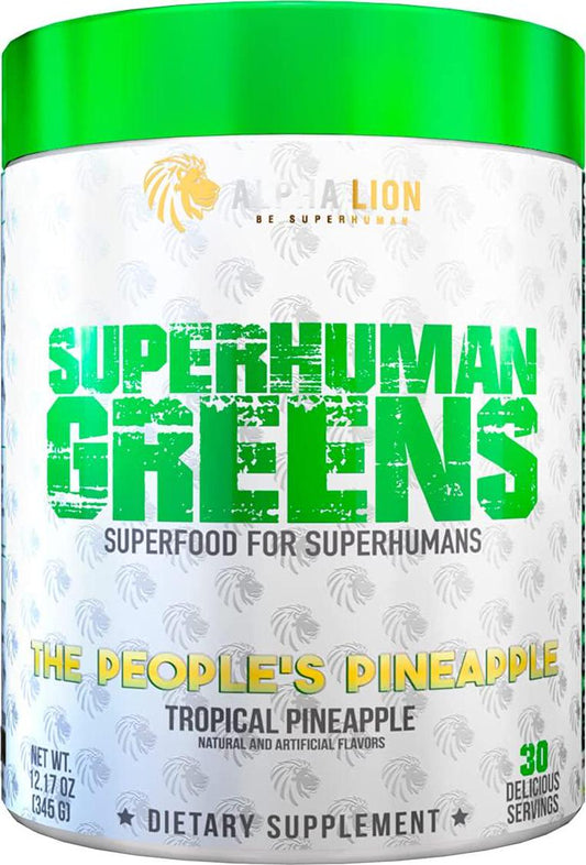 Alpha Lion Daily Greens, Powerful Blend with Over 40 Superfood in Every Scoop to Help Energy, Digestion, and Immune Function (30 Servings, The People's Pineapple)