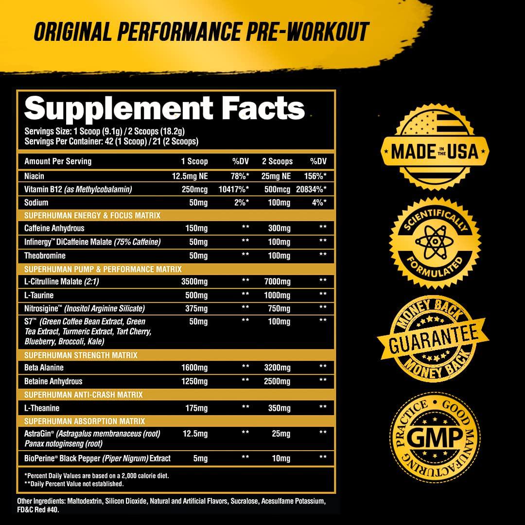 Alpha Lion Pre Workout, Increases Strength and Endurance, Powerful, Clean Energy Without Crash (42 Servings, Miami Vice)