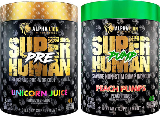 Alpha Lion Pre Workout Stack, Pre Workout, Post Workout, Great Tasting, Clean Energy