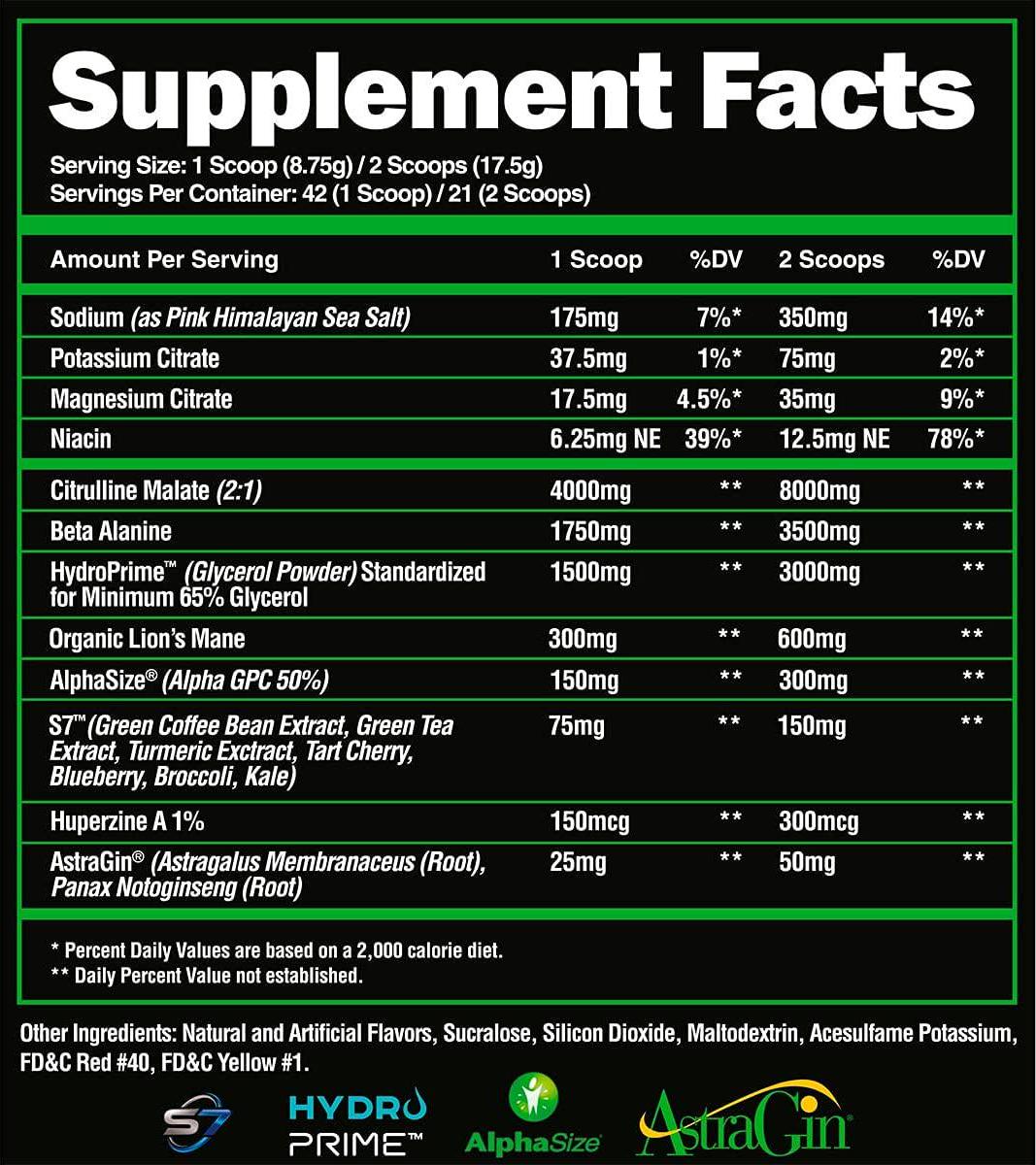 Alpha Lion Pump, Stimulant Free Preworkout, Balloon-Like Muscle Fullness Even After Your Workout (42 Servings, Mango Veniac)