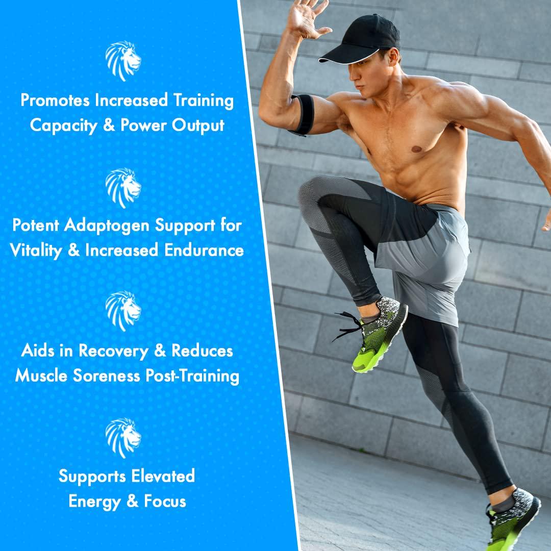 Alpha Lion Superhuman Sport, Premium Performance and Recovery, Running, Lifting, Cross-Training, Supports Elevated Focus, Promotes Increased Training Output (21 Servings, Grapezilla)