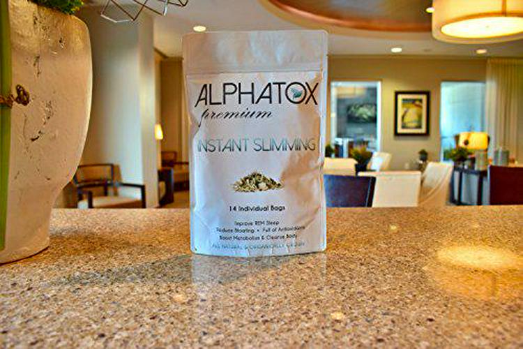 Alphatox 14 Day Premium Instant Slimming Tea Cycle | Helps Lose Weight Naturally, Full of Anti-oxidants | 14 Herbal Tea Bags | Organic Tea