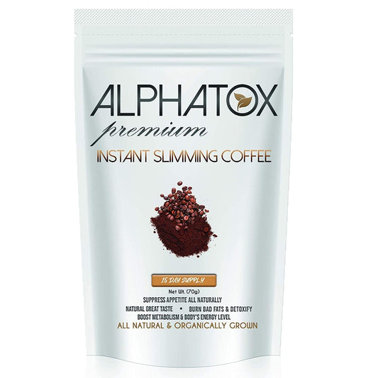 Alphatox Premium Instant Slimming Coffee Cycle, Helps Lose Weight Naturally, Full of Antioxidants, 70 grams, Organic Coffee