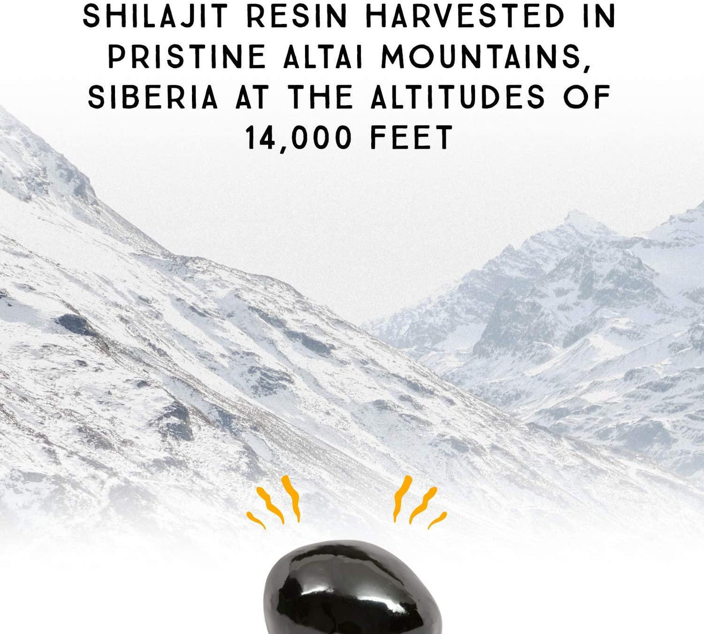 Altai Shilajit Resin from Pure Himalayan Shilajit - Measuring Spoon, 100 Servings / 15gm, 100% Pure Siberian Mumio, Natural Source of Fulvic Acid and Minerals