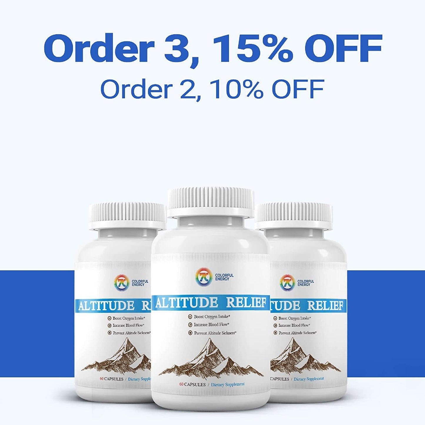 Altitude Sickness Prevention-High Altitude Relief-Ginkgo Biloba, Rhodiola Rosea, Vitamin C,E, Alpha Lipoic Acid, Allergen-Free, No-GMO (60 Capsules)