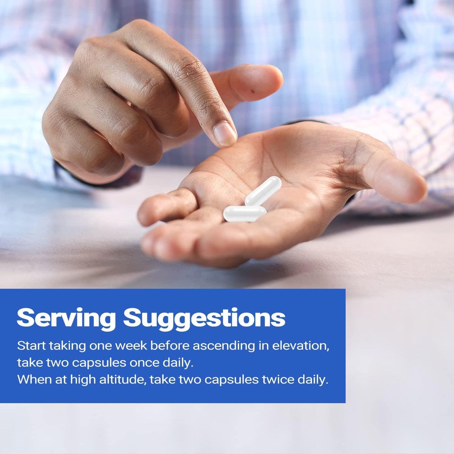 Altitude Sickness Prevention-High Altitude Relief-Ginkgo Biloba, Rhodiola Rosea, Vitamin C,E, Alpha Lipoic Acid, Allergen-Free, No-GMO (60 Capsules)