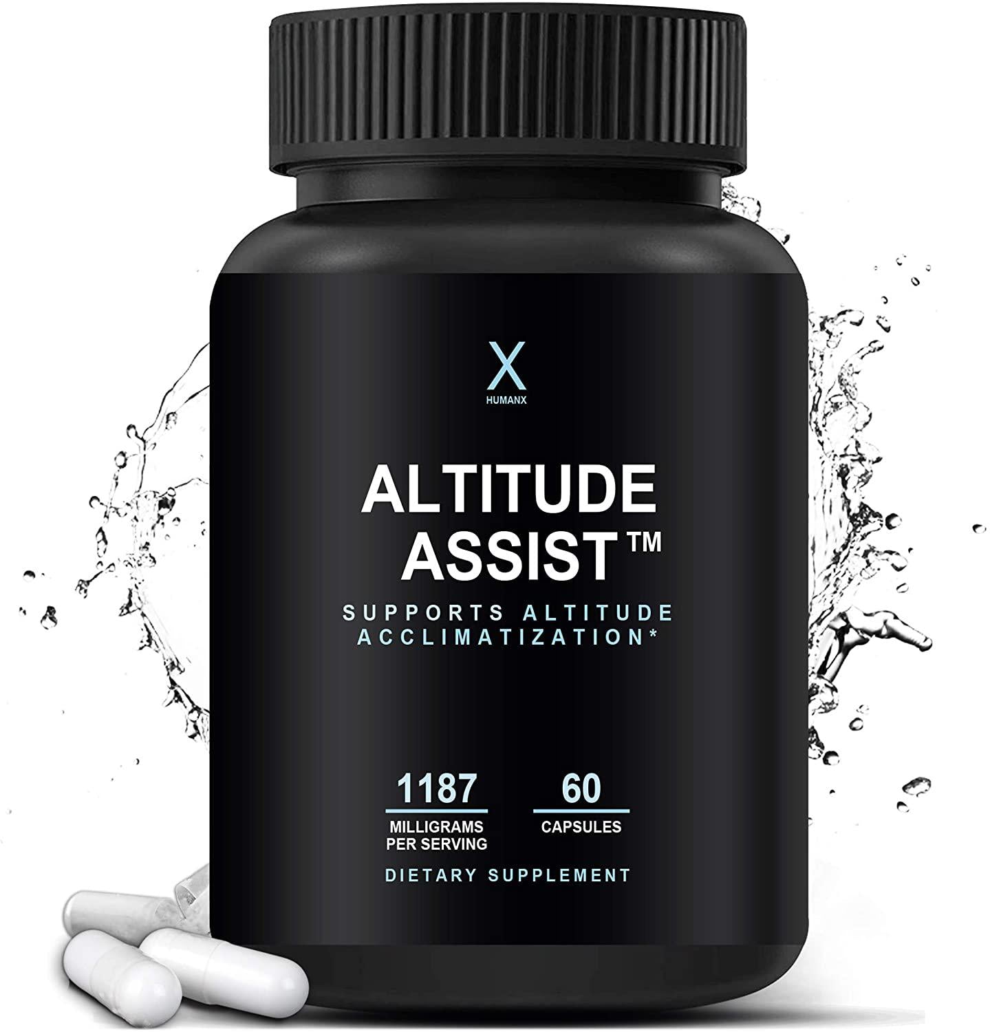 Altitude Supplement 1187 mg - Altitude Boost Supplement to Gain an Altitude Advantage - Altitude Adjustment Pills - Altitude Pills - Altitude Support for Athletes - by Humanx