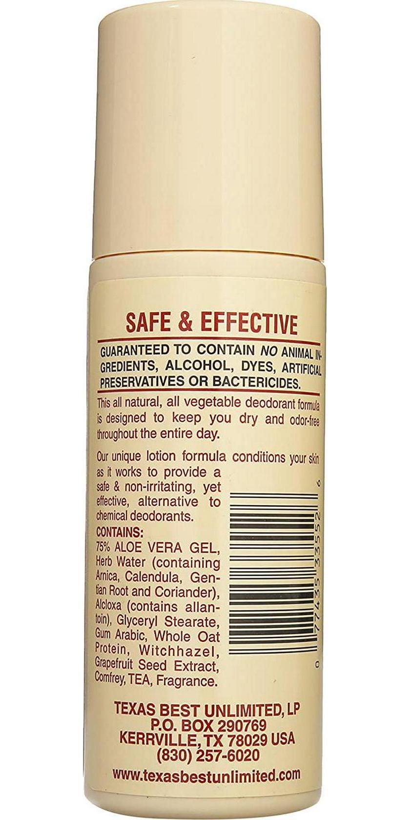 Alvera All Natural Roll-on Deodorant Aloe and Almonds - 3 Oz, 3 Fluid Ounce