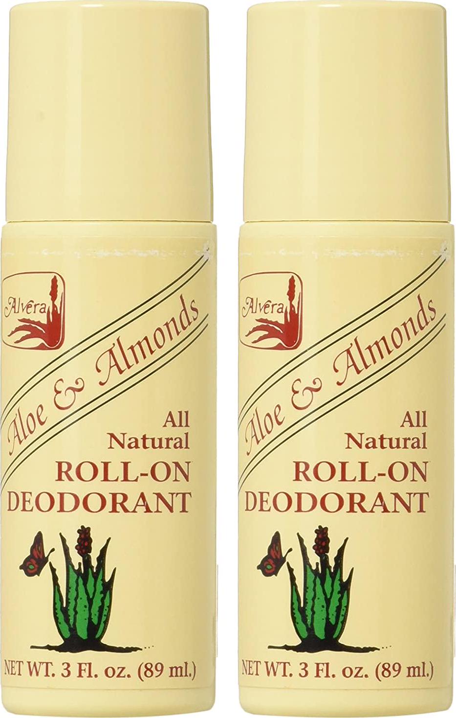 Alvera Roll On Deod Aloe and BlkSd - 2 Pack 3 Ounce