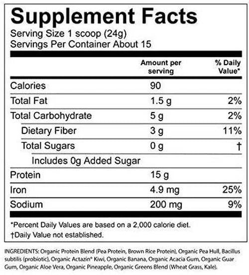 Amazing Grass DIGEST Vegan Protein Powder, Plant Based with Probiotics + Fiber to Manage Bloat, Unflavored, 15 Servings