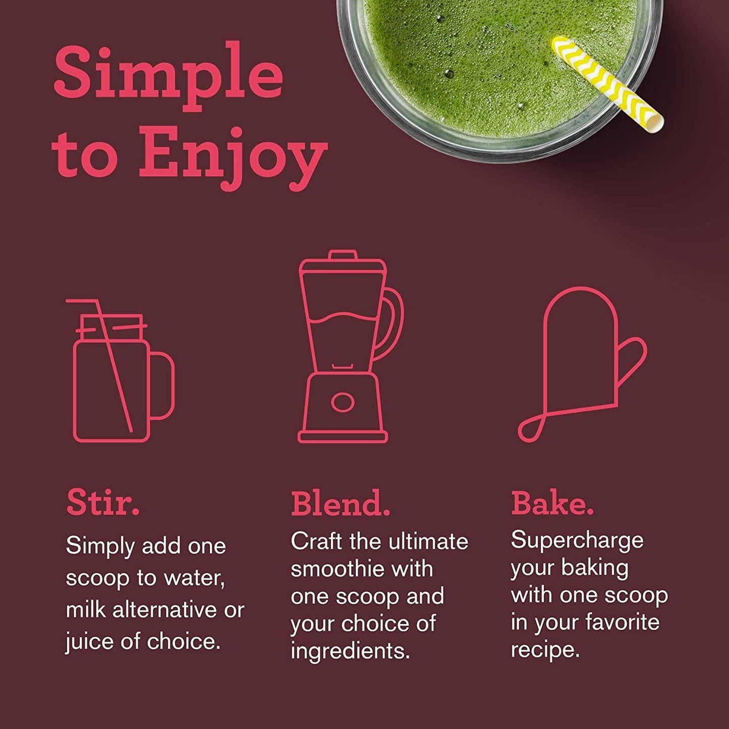 Amazing Grass GLOW Vegan Protein Powder: Organic Plant Based Collagen Support Protein Powder with Biotin Supplements, Chocolate Rose Flavor, 15 Servings