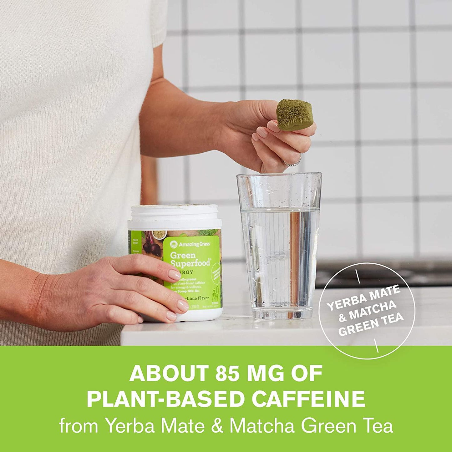 Amazing Grass Green Superfood, Energy Lemon Lime, 30 Servings, 210 g