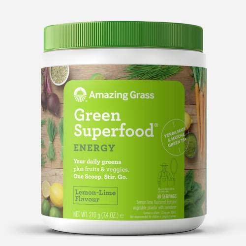 Amazing Grass Green Superfood, Energy Lemon Lime, 30 Servings, 210 g