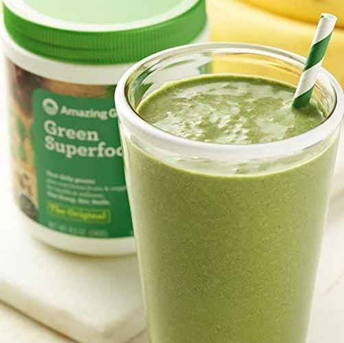 Amazing Grass Greens Blend Superfood: Super Greens Powder with Spirulina, Chlorella, Beet Root Powder, Digestive Enzymes, Prebiotics and Probiotics, Original, 60 Servings (Packaging May Vary)