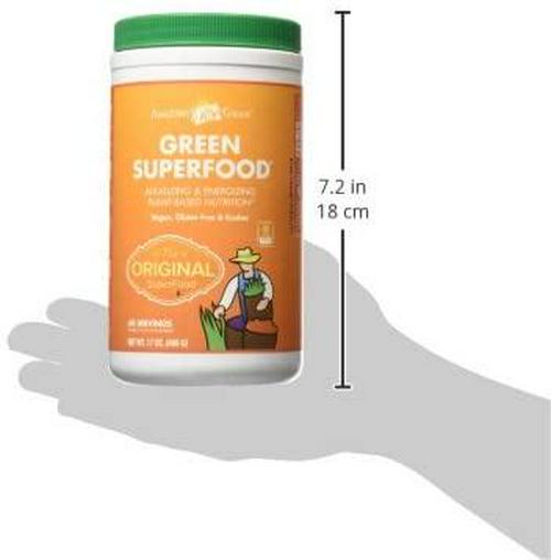 Amazing Grass Greens Blend Superfood: Super Greens Powder with Spirulina, Chlorella, Beet Root Powder, Digestive Enzymes, Prebiotics and Probiotics, Original, 60 Servings (Packaging May Vary)