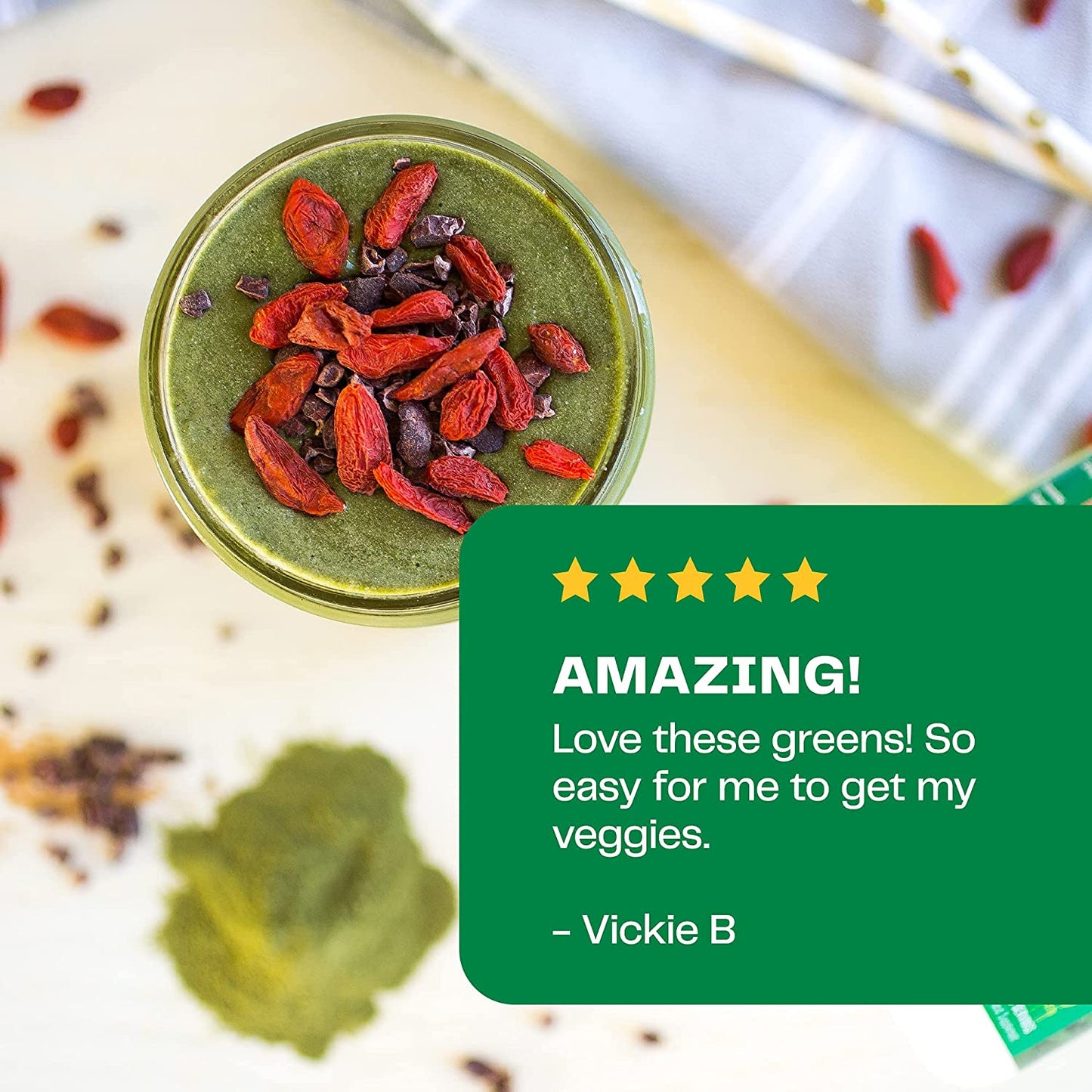 Amazing Grass Greens Blend Superfood: Super Greens Powder with Spirulina, Chlorella, Beet Root Powder, Digestive Enzymes, Prebiotics and Probiotics, Original, 60 Servings (Packaging May Vary)