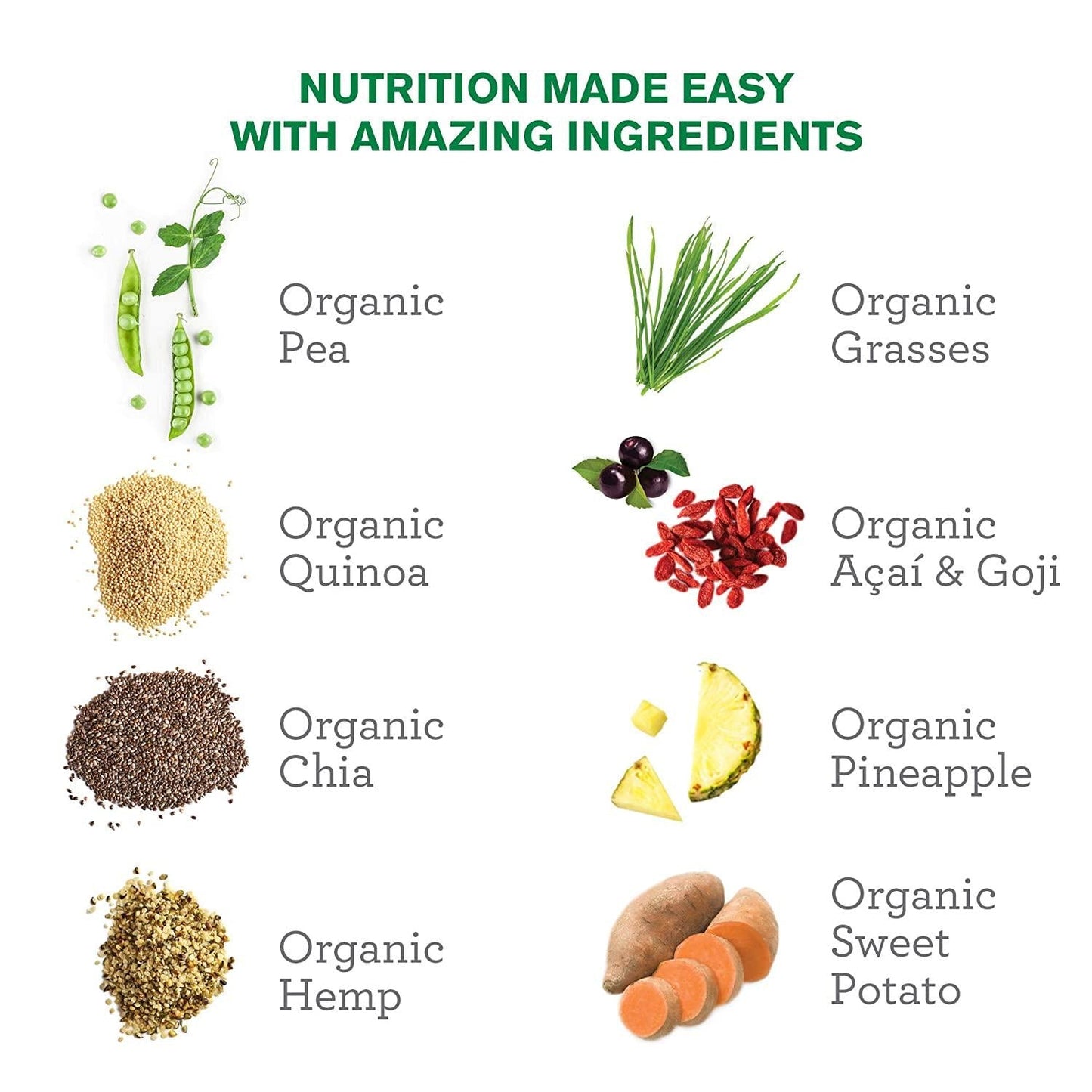 Amazing Grass PSF Powder, Pure Vanilla, 20 Servings (Old Version)