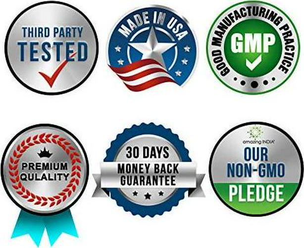 Amazing India Organic Tribulus 630 mg, 120 Veggie Capsules (Non-GMO,Gluten Free) Raw, Vegan,Plant-Based Nutrition. Supports Men's Reproductive Health, Promote Lean Muscle Mass, Supports Heart