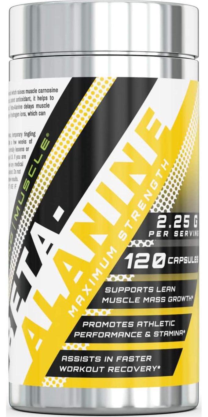 Amazing Muscle Beta-Alanine 2.25g 120 Capsule - Ideal Pre and Post Workout Supplement