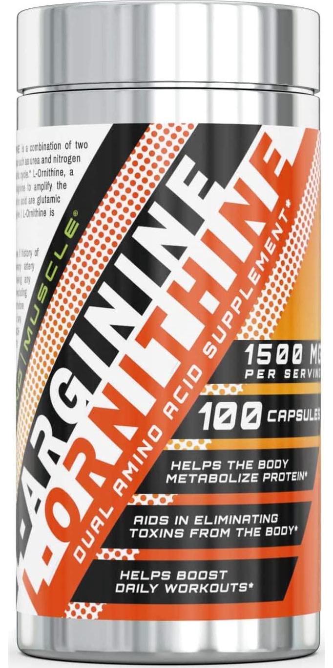 Amazing Muscle - L-ARGININE/L-ORNITHINE - 100 Capsules